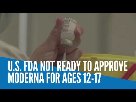 US FDA not ready to approve Moderna for ages 12-17