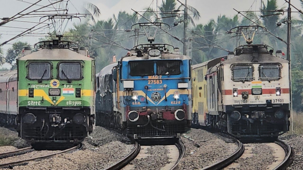 New LHB Ratnachal +Double Decker +Prashanthi +SF Express +Memu +Freight +Extr..| Indainrailways 