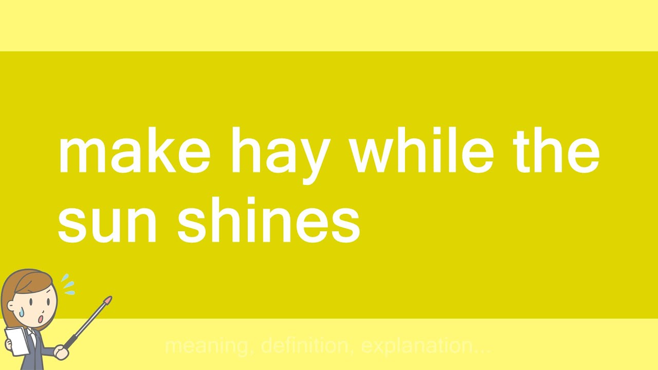 Make Hay While The Sun Shines Evolving Personal Finance Evolving Personal Finance