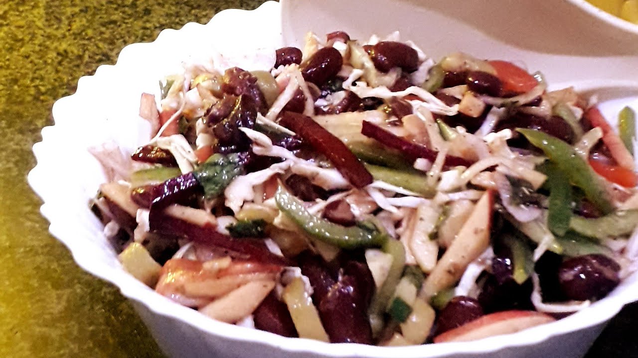 Red beans salad recipe cook with beenish😋😋😋😋