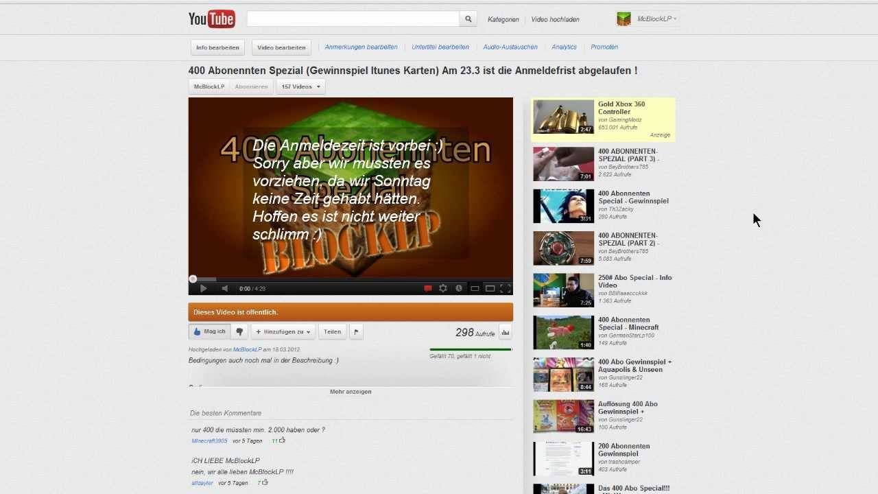 Gewinnspiel (2 Itunes Karten) Auslosung!