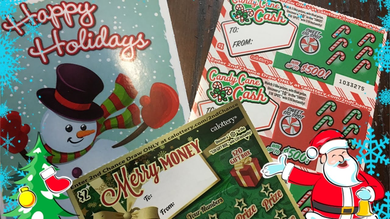 5 Happy Holidays California Lottery Scratch Off Tickets YouTube