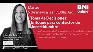 Toma de Decisiones: Enfoque para contextos de incertidumbre