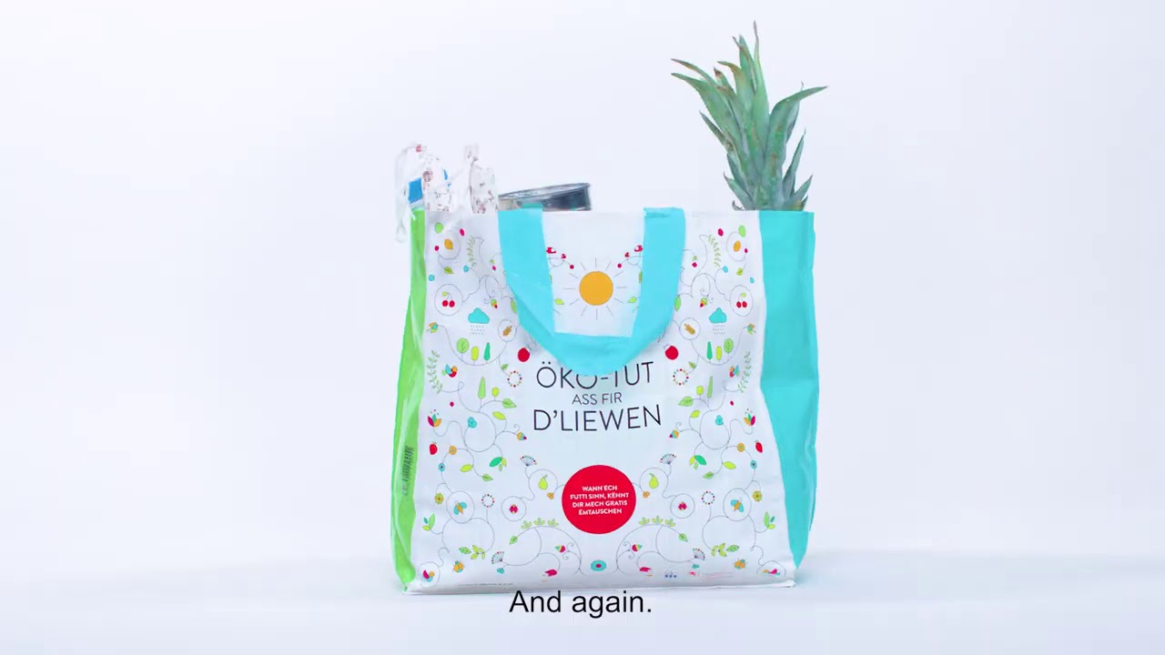 Blue Bag Recycling Collection Luxembourg Rue Bischoff Mudam Luxembourg