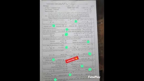 🥰10th Class Physics Lahore Board First Time Paper 2024 | 10th Physics Group 1 Full Paper LHR