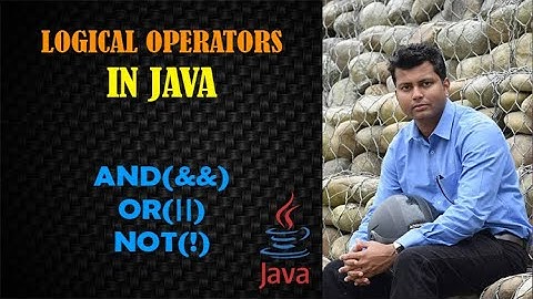 Logical Operators in Java in Hindi || What is Logical Operators in Java ? || AND(&&), OR(||), NOT(!)