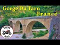 Ref:AxCDZwkFarA Motorcycle ride from raphele les arles to vezac via the gorge du tarn, france.
