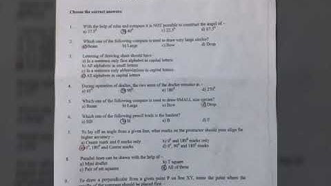 Workshop calculation and science and engineering drawing paper semester 1 feb 2018
