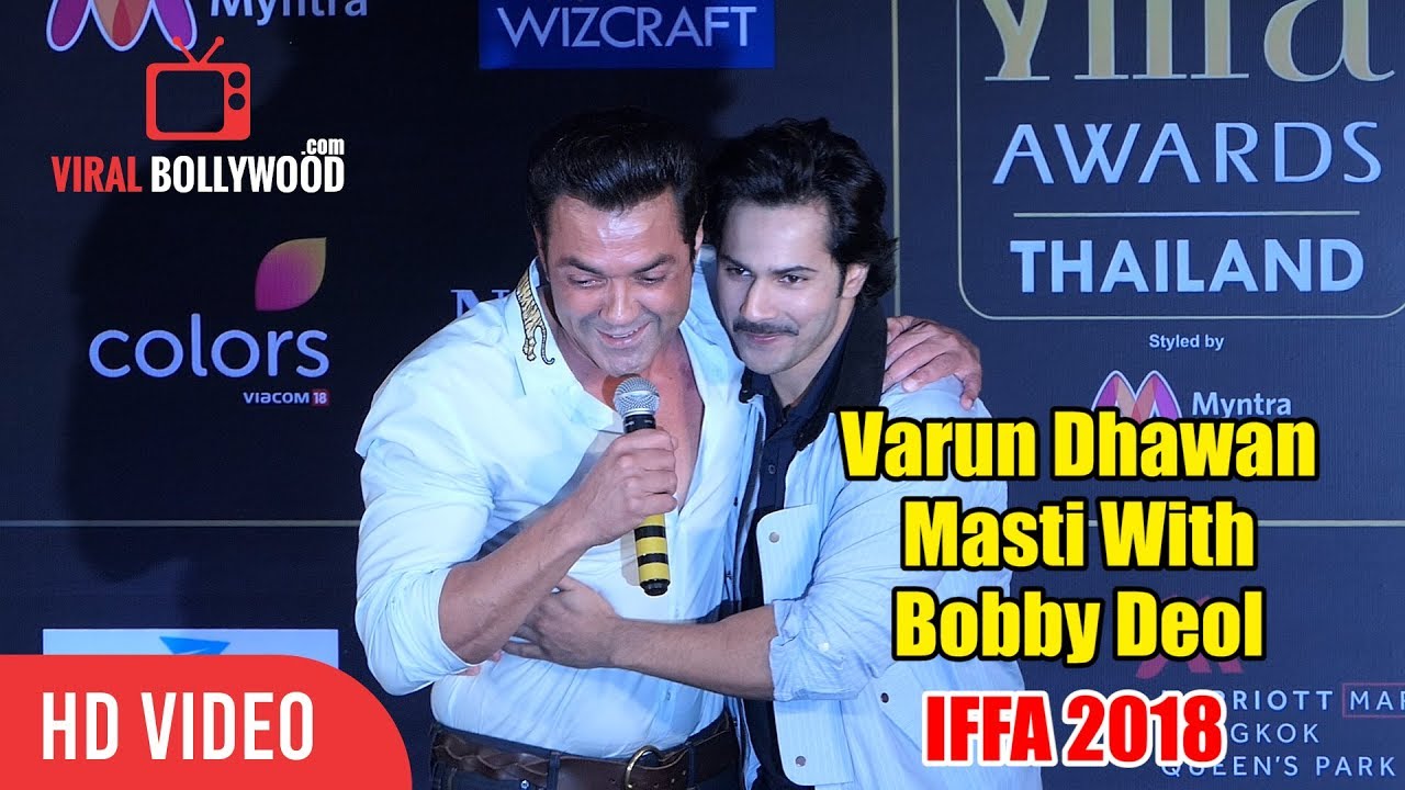 Varun Masti With Bobby Deol | CRAZY | IIFA Awards 2018 Press Conference