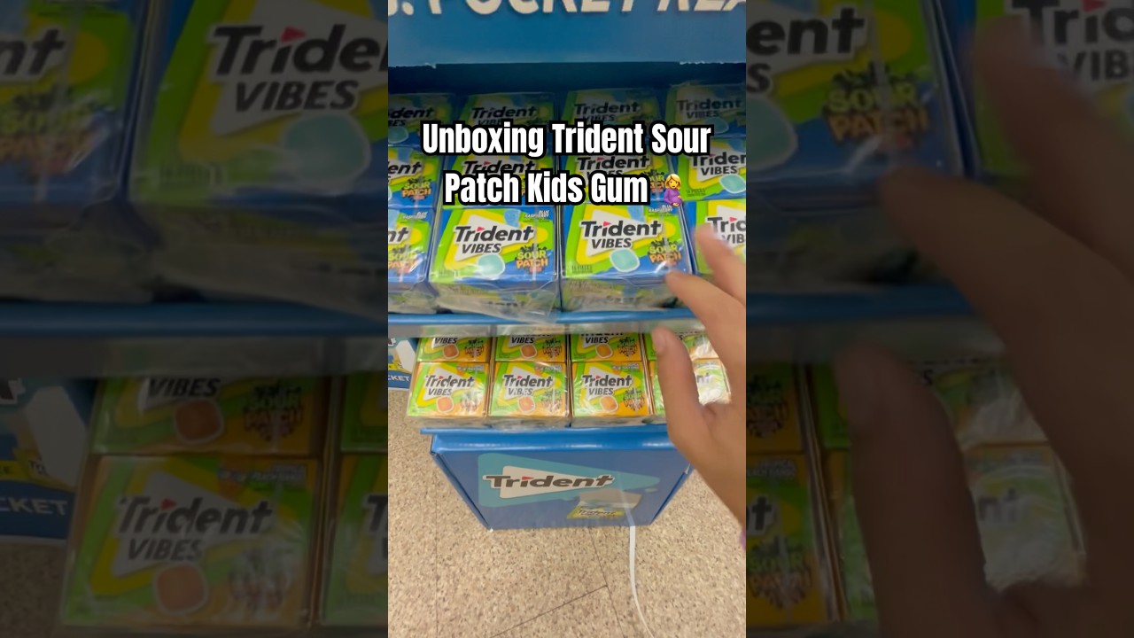 Unboxing Trident Sour Patch Kids Gum 🤰