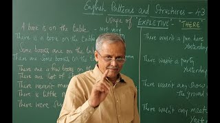 English Patterns and Structures .43. USAGE EXPLETIVE.."THERE"@vedantaenglishlanguageacad3869