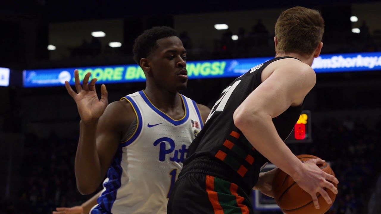 Pitt Men's Basketball COURTSIDE vs Miami YouTube