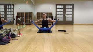 Pilates Mat With Ball Ring and Fl;ex Band