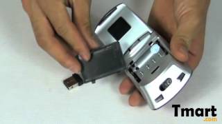 9.78 RF-6055 2.4G Wireless Folding Optical Mouse Red-C02149