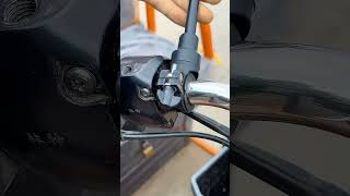 Detachable rearview mirror for flexible riding visibility #shortvideo