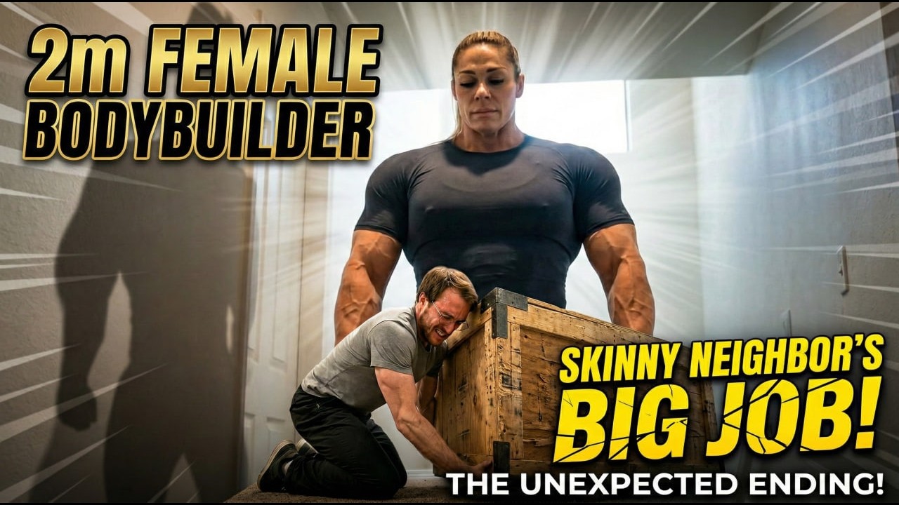 When a 2m Female Bodybuilder Helps Her Skinny Neighbor… Unexpected Ending