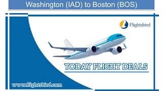 Get the best & Low-Cost flights from Washington to Boston