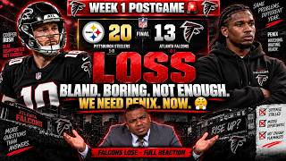 Falcons vs. Steelers Postgame Reaction 😤🏈 | Falcons LOSE, Offense BLAND — We Might Need Strand!