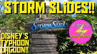 Storm slides!! disneys typhoon lagoon!! by sparkyfireworks 364 views 8 months ago 4 minutes, 16 seconds