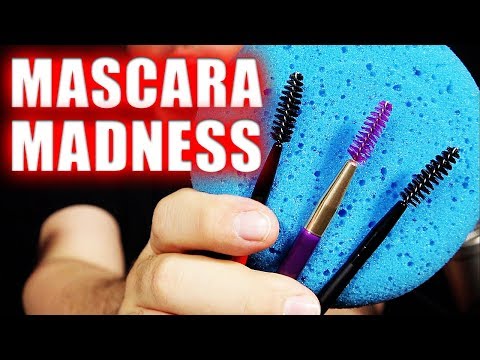 ASMR | Mascara Madness | Mascara Wand Only | Sponge Mic | NO TALKING