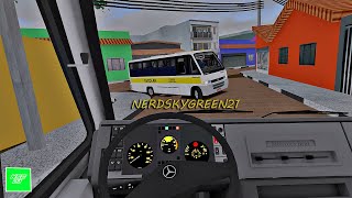 [OMSI 2] ESTRADA CHEIA DE BURACO E TERRA - ONIBUS ESCOLAR VELHO LOTADO | Senior GV Mercedes-Benz screenshot 2
