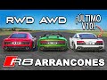 Audi R8 GT de 620 hp vs AWD R8 vs RWD R8: ARRANCONES