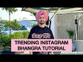 Trending instagram sound bhangra tutorial  easy  bhangra  for beginners  gurkirat saagu  learn