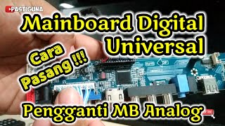 How to change analog led tv to digital with dvb t2 universal mainboard