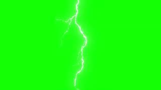Lightning Strike Green Screen Thunder Effect 4K Loop