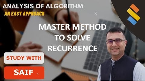 Master theorem | Solving Recurrences | Data Structure & Algorithm | GATE APPLIED COURSE