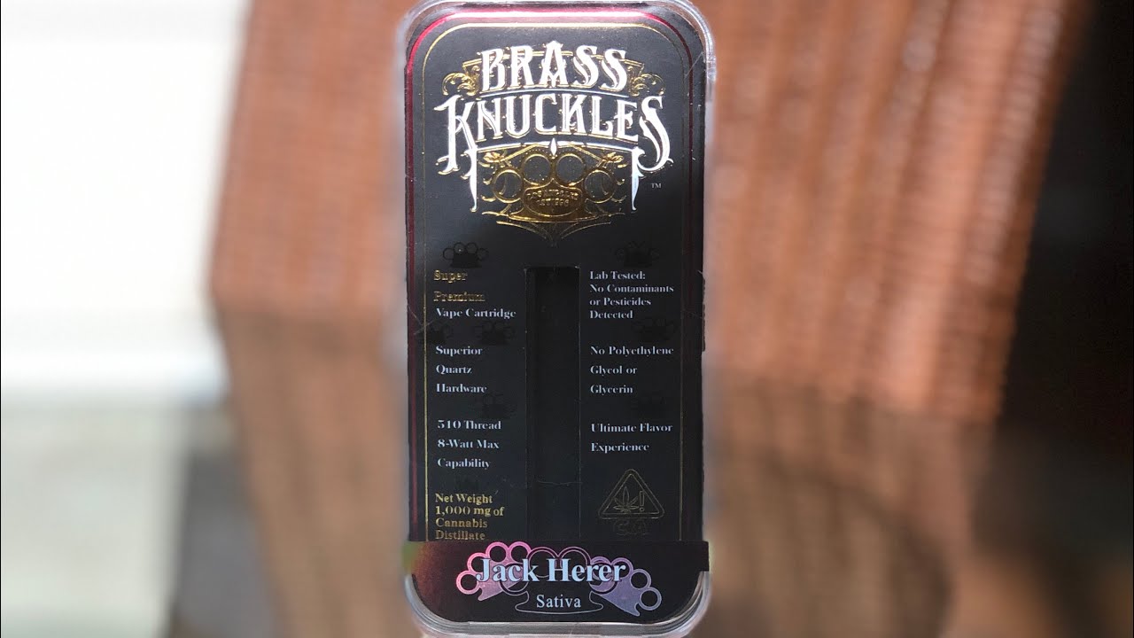 BRASS KNUCKLES “ JACK HERER” CARTRIDGE REVIEW YouTube