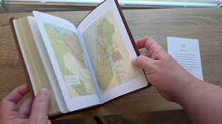 ESV Thinline Bible Review: Full Grain Leather Deep Brown. My go-to Bible for traveling and church.