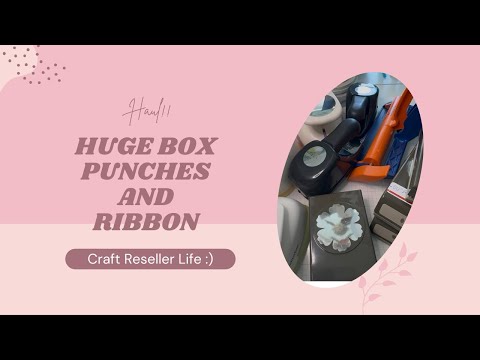 BOX 2 Punches Ribbon And Embellishments 