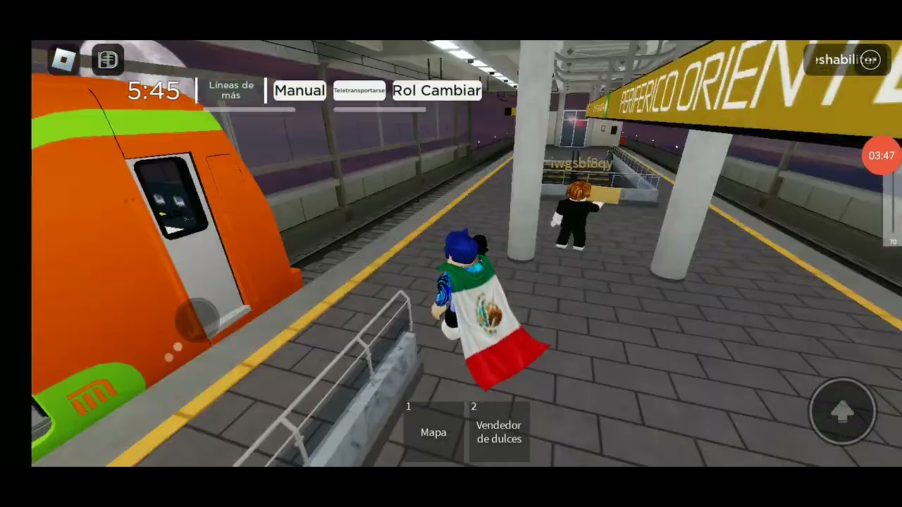 jugando roblox en la línea 12 del metro