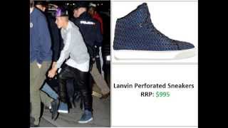 Justin Bieber Shoe/Footwear Collection, 2013 Updated video! Guide