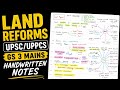 LAND REFORM GS 3 MAINS #uppsc UPSC UPPCS #answerwritingmains