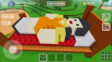 Block Craft 3D: Building Simulator Games For Free Gameplay#2185 (iOS & Android)l Squid 🦑 Doll Bed🛌