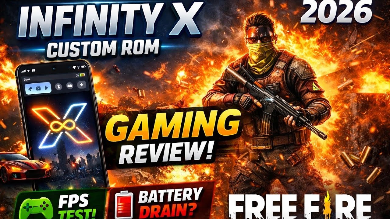 Infinity X Custom ROM Gaming Test 🔥 | Free Fire Extreme FPS Test (2026 ...