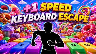 4K Immersive Interactive Warm Up: +1 SPEED KEYBOARD ESCAPE ⌨️ 🔊 ROBLOX OBBY FULL BODY screenshot 1