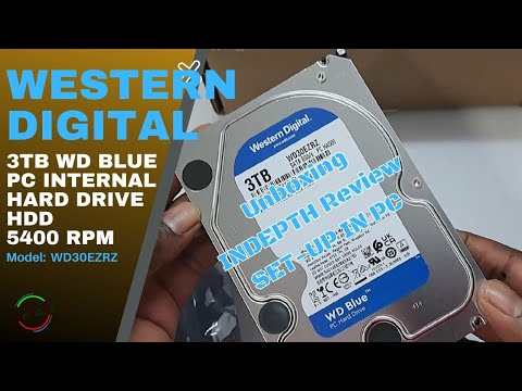 How to install a hard drive step by step Western Digital 3TB WD and How to SET UP ENGLISH