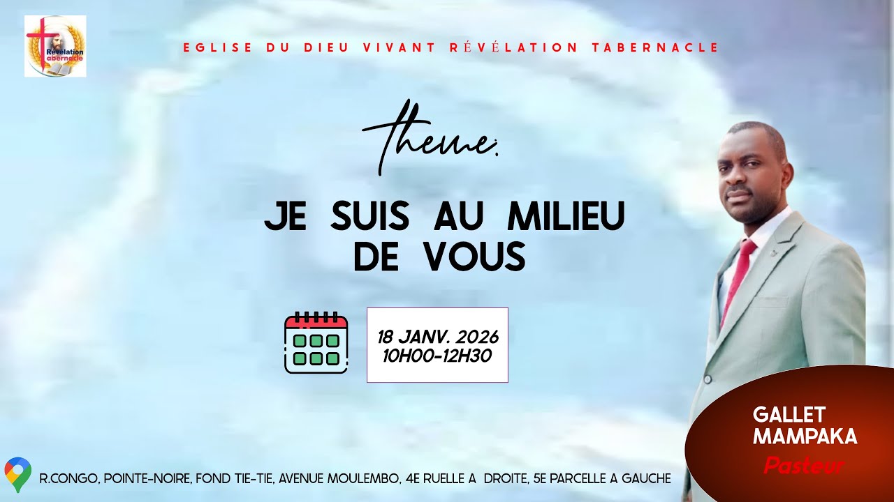 JE SUIS AU MILIEU DE VOUS I Pasteur Gallet MAMPAKA