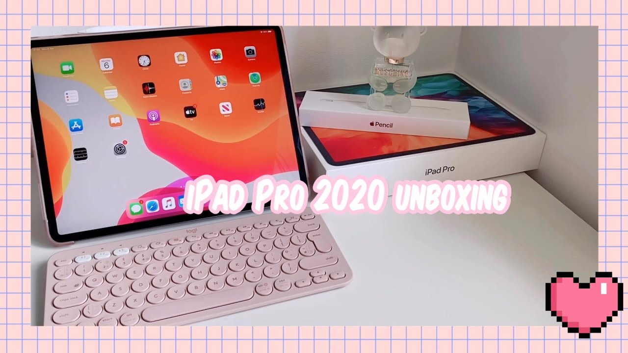 iPad Pro 2020 Unboxing| Apple Pencil| Logitech K380 Keyboard - YouTube