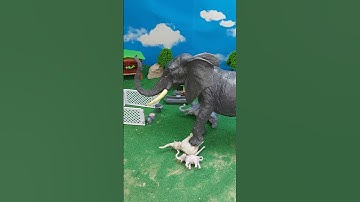Small VS Giant Elephant #toys #shorts #funny