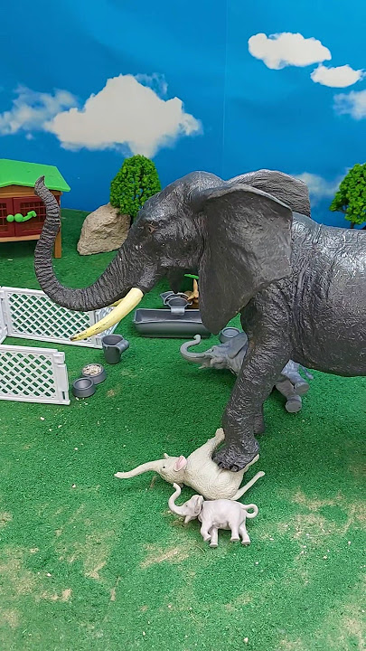 Small VS Giant Elephant #toys #shorts #funny