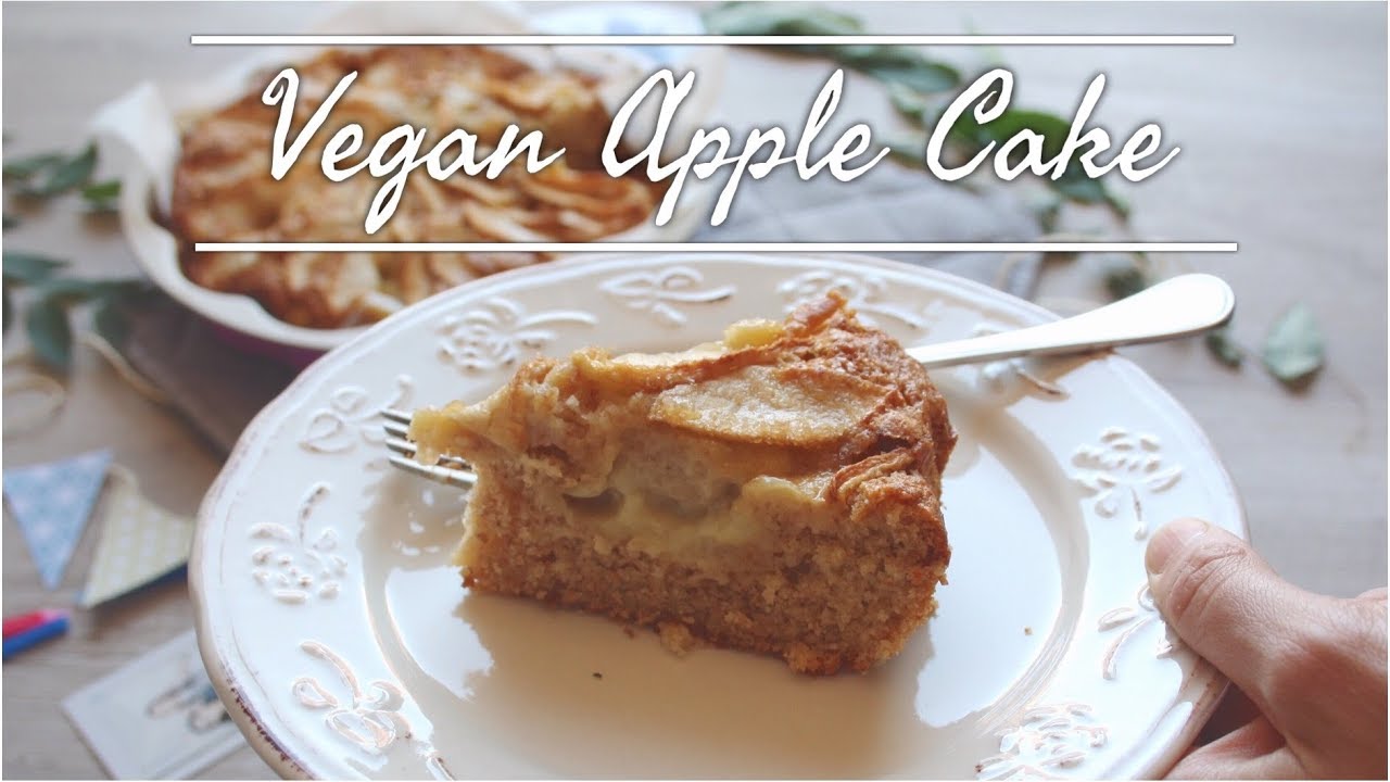 VEGAN APPLE CAKE || TORTA VEGANA ALLE MELE RIPIENA DI CREMA