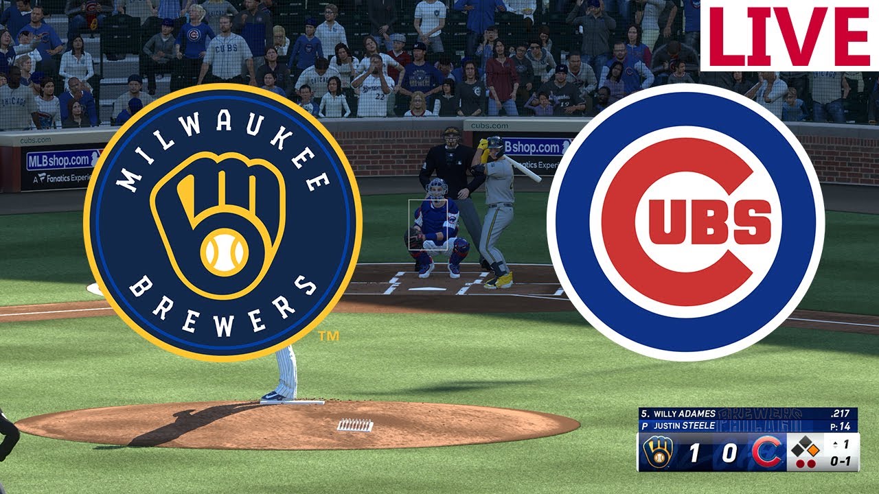 🔴LIVE BASEBALL🔴Milwaukee Brewers VS Chicago Cubs /MLB stream / MLB