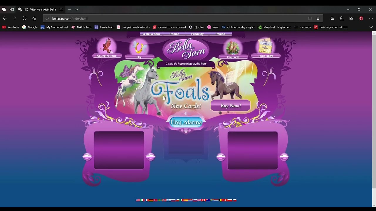 Bella Sara website (flash)