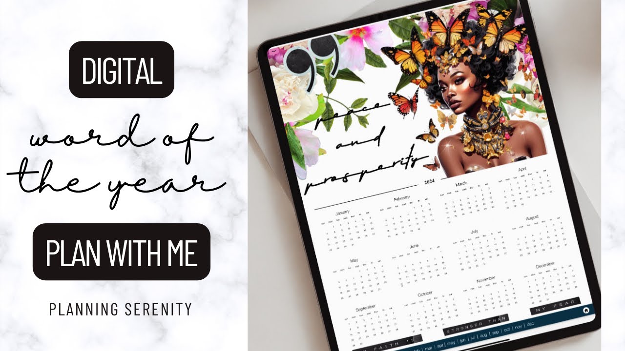 DIGITAL PLAN WITH ME | 2024 WORD OF THE YEAR | HELLO GORGEOUS VOLUME 2 | 2024 GOODNOTES PLANNER