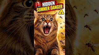 Mosquitoes & Cats: Hidden Summer Danger Every Cat Owner Must Know! ⚠️ #shorts #fyp #viral #catshort