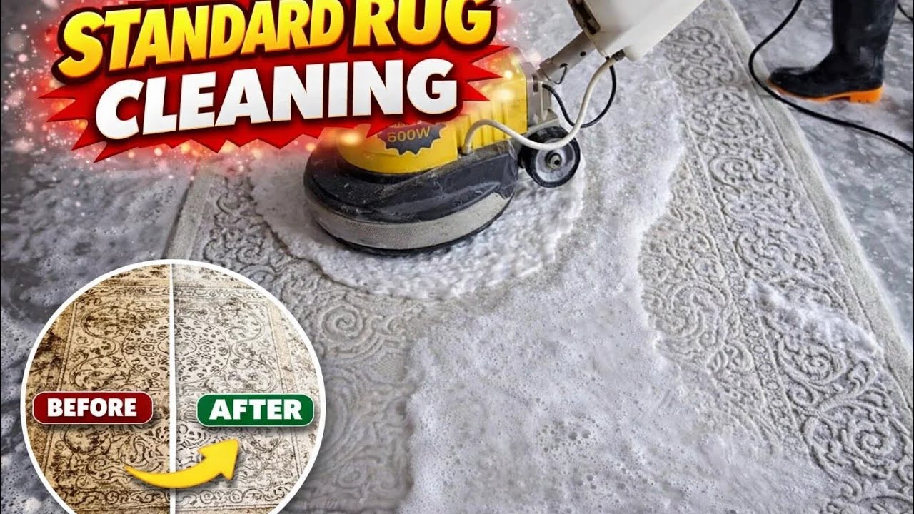 STANDARD RUG CLEANING !!  WATCH OUR NEW VIDEO !!